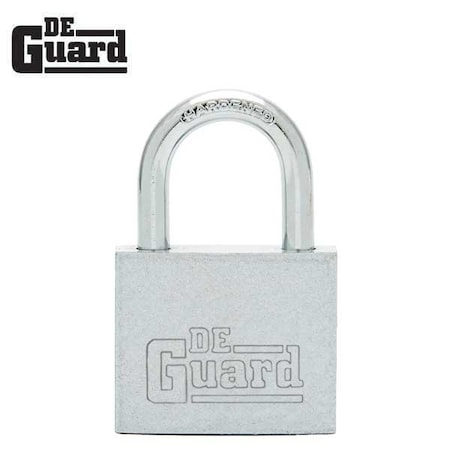 Deguard Nickel plated padlock SC1 key way short shackle 1- Keyed Alike No 2 DGNPPLS-KA2